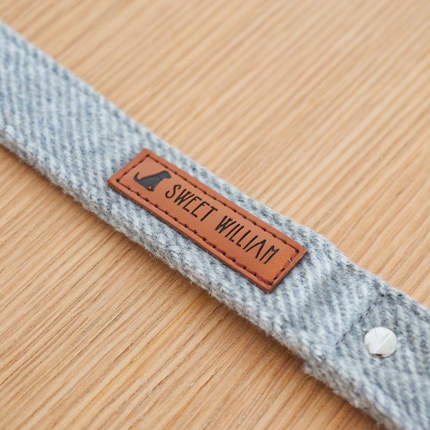 Sweet William Tweed Dog Lead, Grey