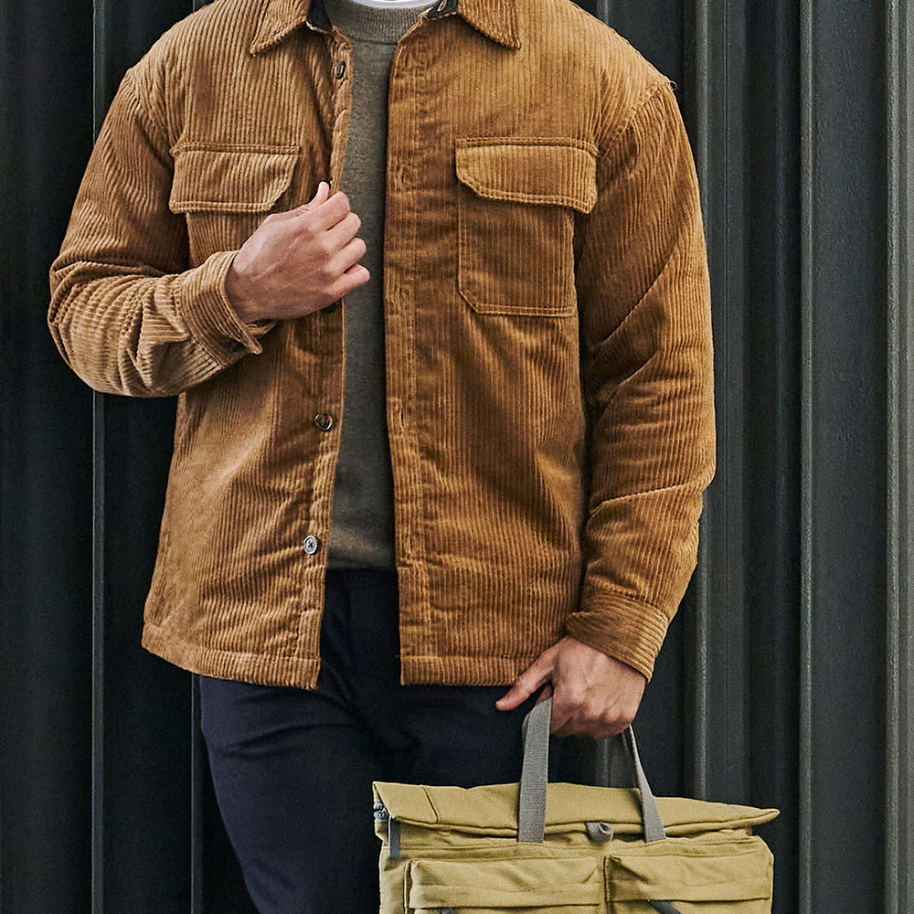 Roka London Blackfriars Messenger Bag, Khaki (Recycled Canvas)