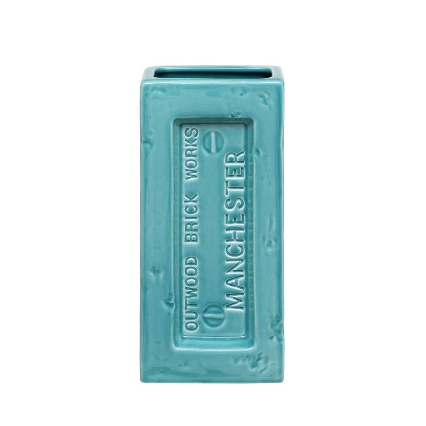 Manchester Brick Vase, Turquoise