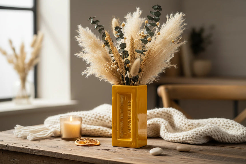 Manchester Brick Vase, Yellow