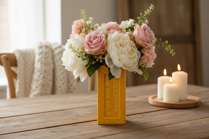 Manchester Brick Vase, Yellow