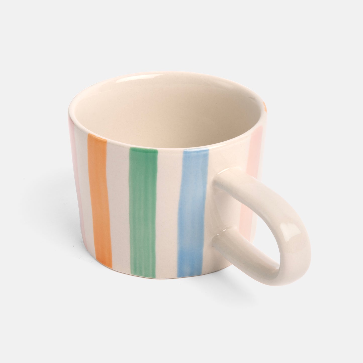 Caroline Gardner Ceramic Mug, Pastel Stripe