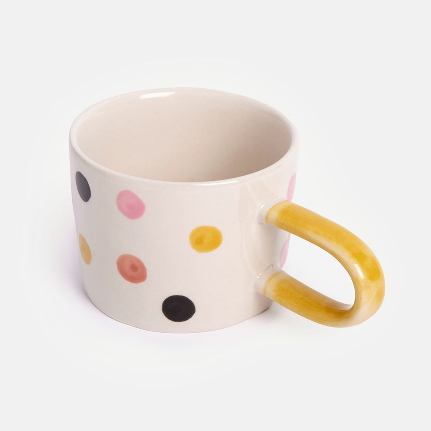 Caroline Gardner Ceramic Mug, Multi Spots