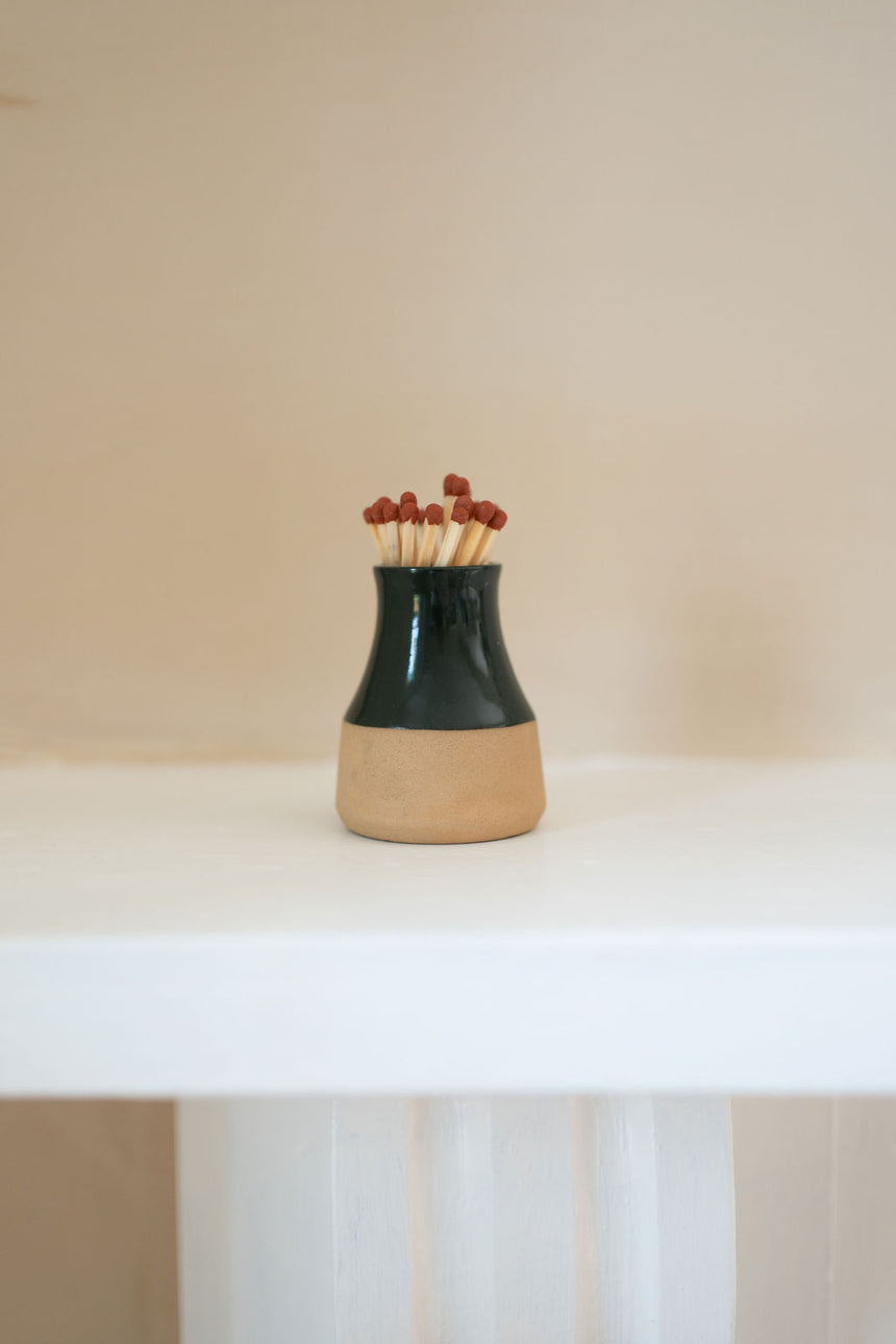 Morgan Wright Milk Bottle Match Striker, Forest