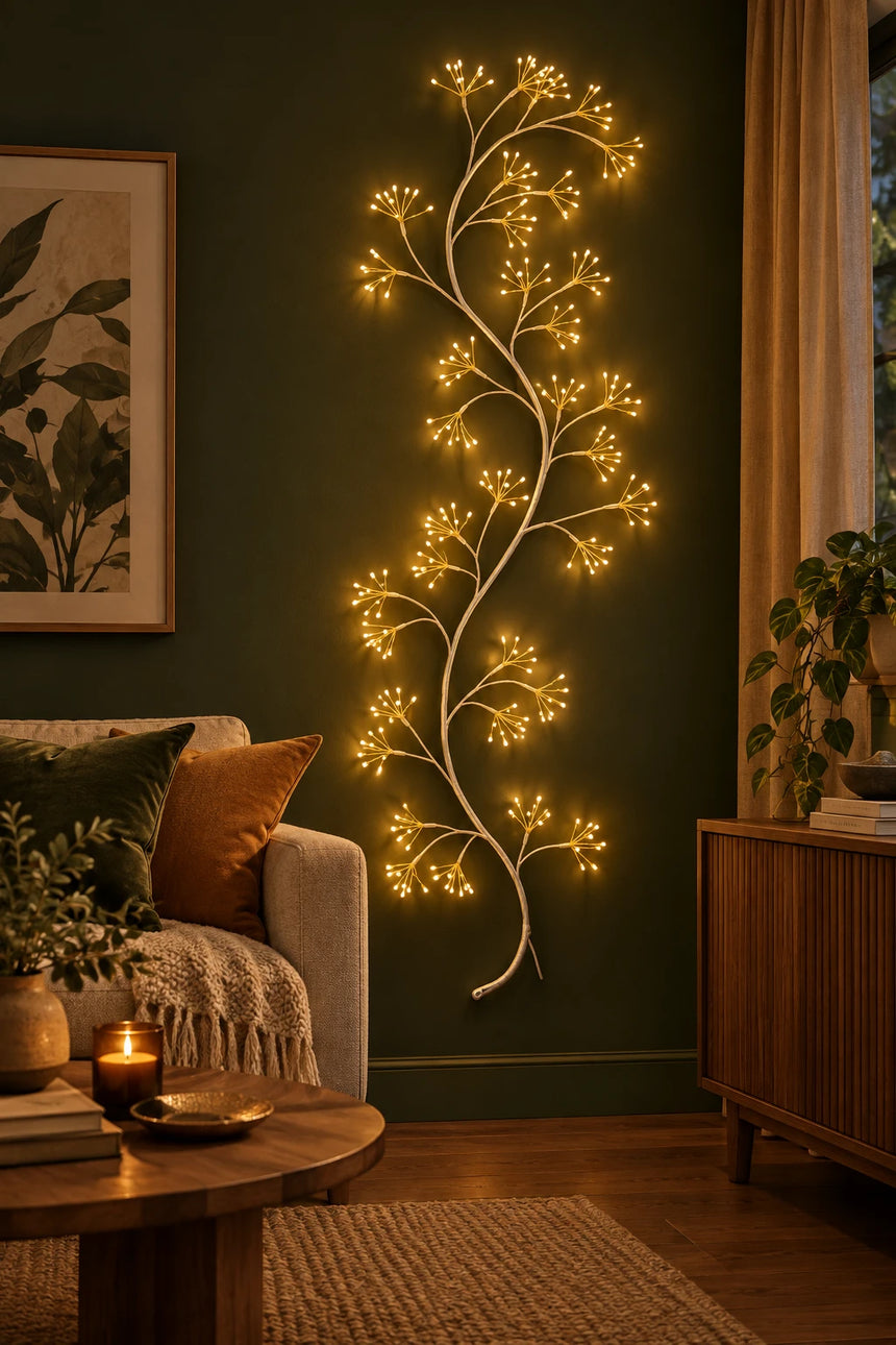 Meadow Ivy LED  Fairy Light, White ( Maines Powered )