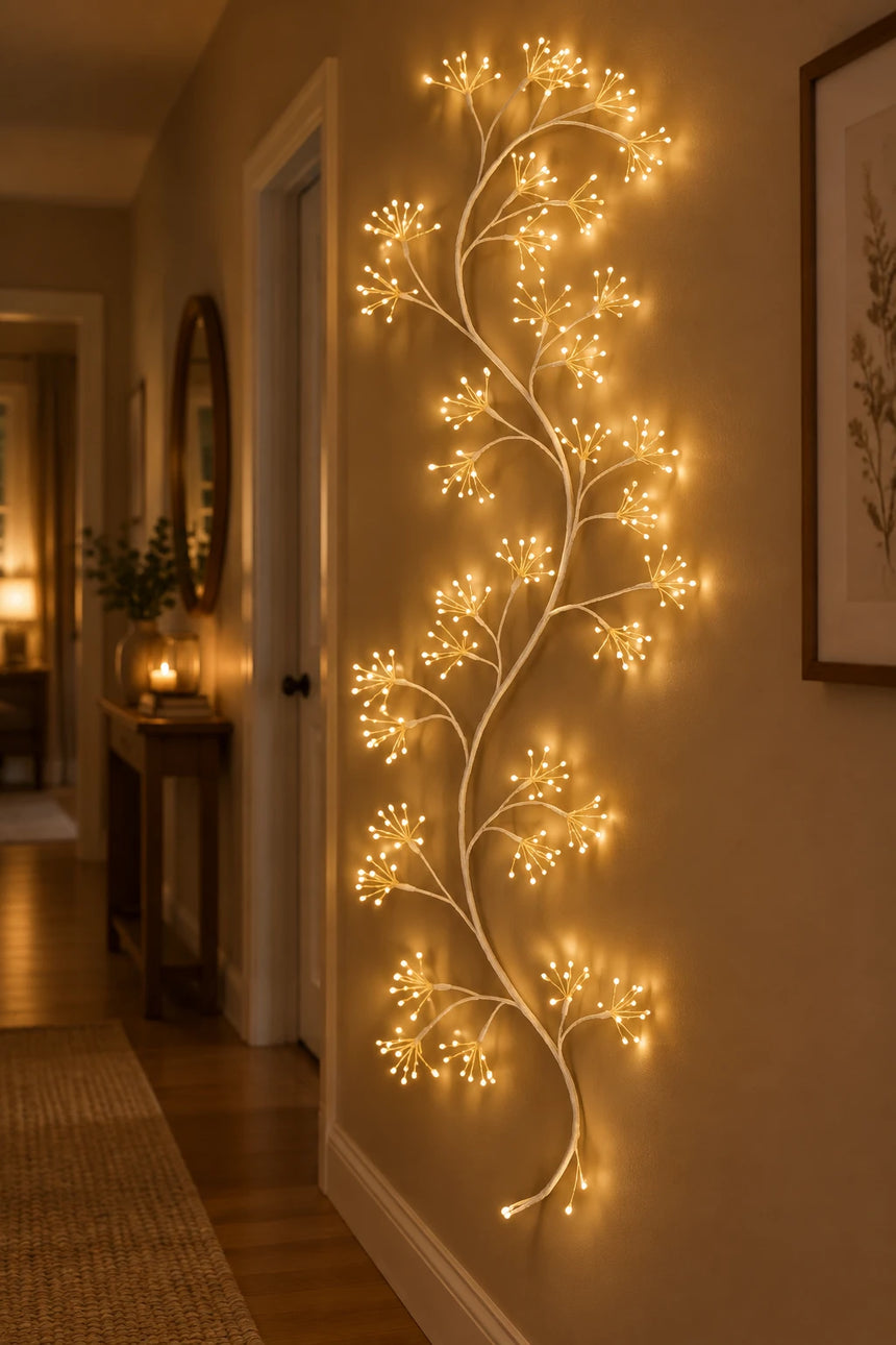 Meadow Ivy LED  Fairy Light, White ( Maines Powered )