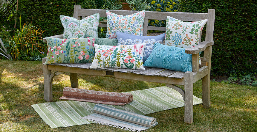 Walton & Co Keswick Cotton Rug, Olive