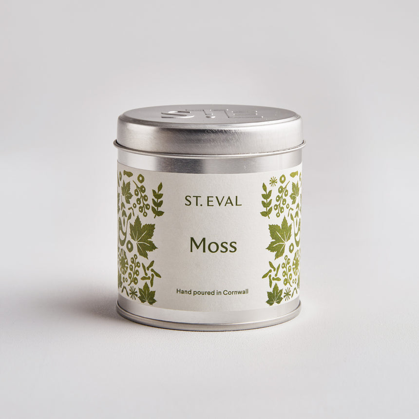 St Eval Moss Scented Tin Candle