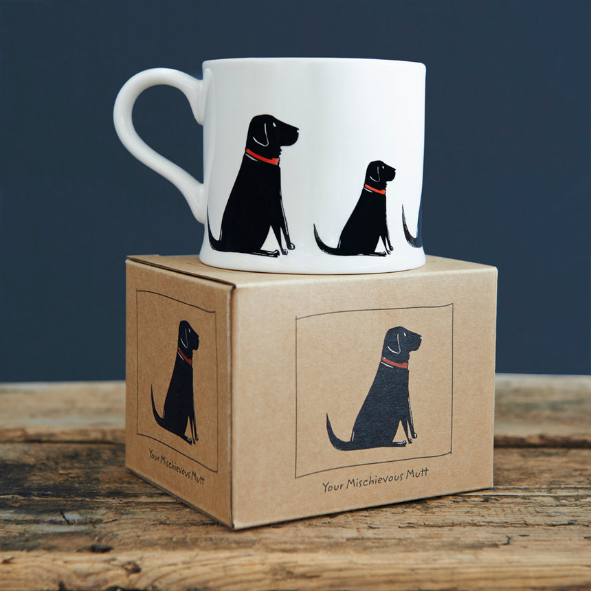 Sweet William Ceramic Mug, Black Labrador