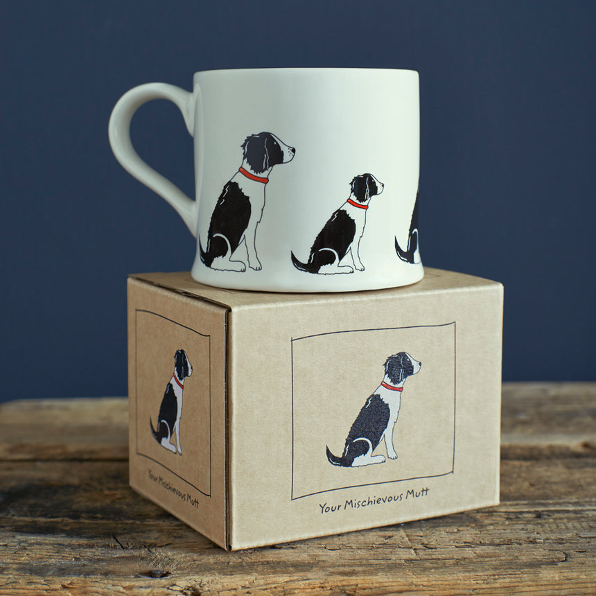 Sweet William Ceramic Mug, Springer Spaniel ( Black )