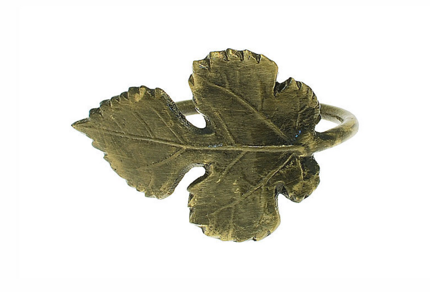 Walton & Co Antique Gold Leaf Napkin Ring