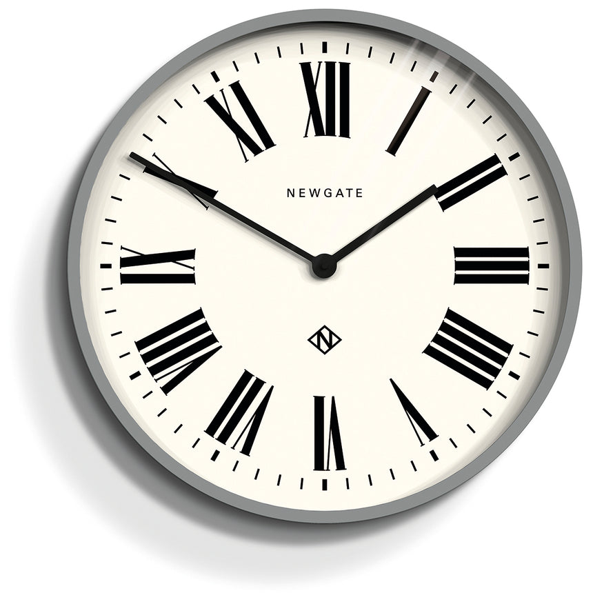 Newgate Number One Italian  Wall Clock, Posh Grey