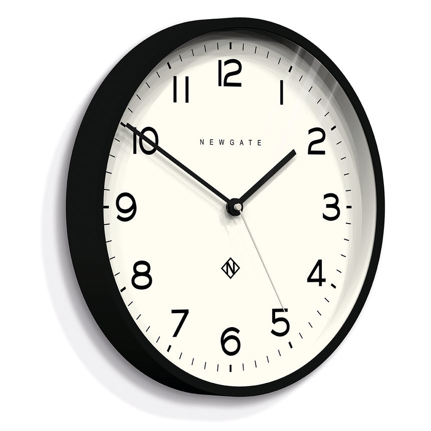 Newgate Echo Number Three Wall Clock , Black