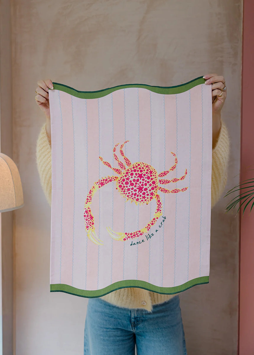 Yvonne Ellen Scalloped Edged Tea Towels  (Set Of 2)