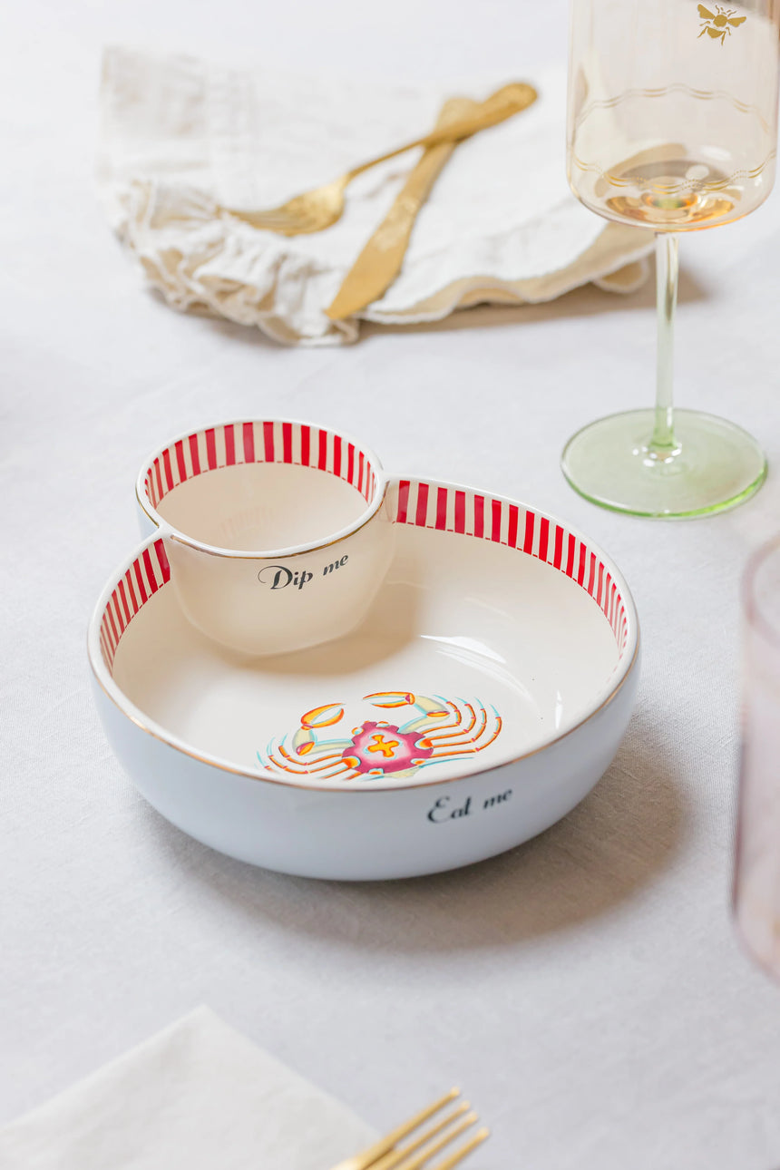 Yvonne Ellen Chip & Dip Serving Bowl