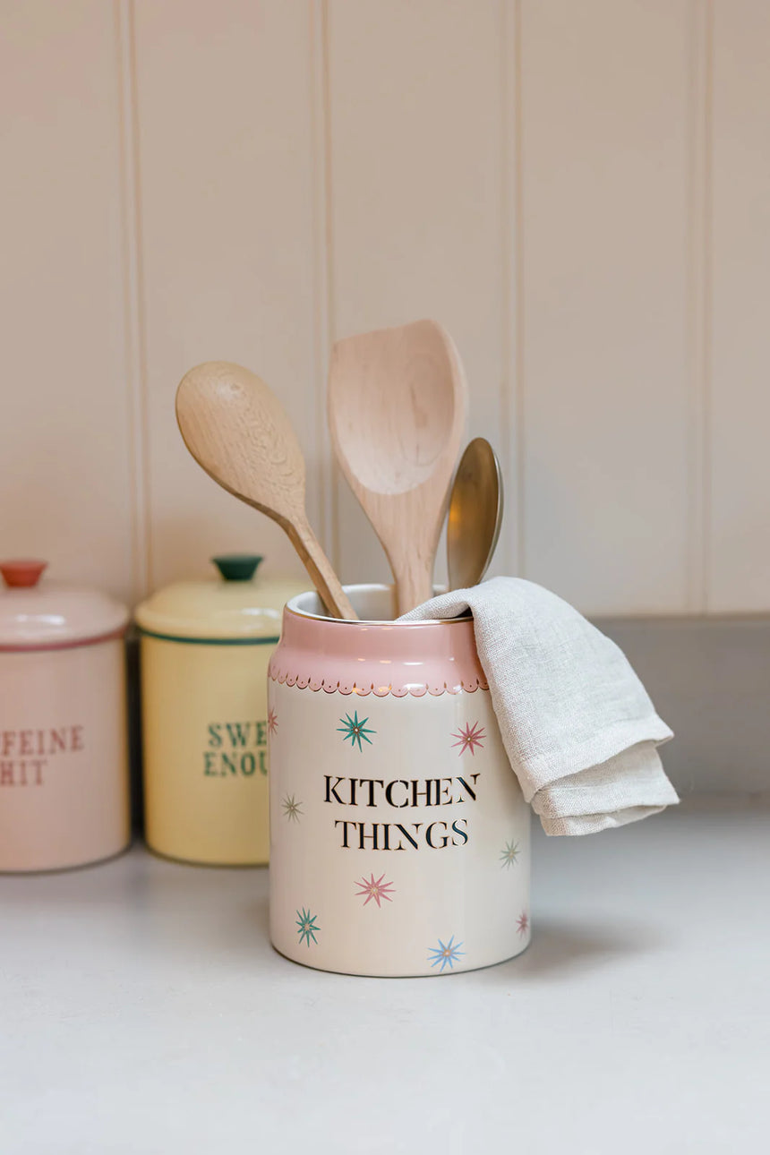 Yvonne Ellen Ceramic Utensil Holder, Kitchen Things