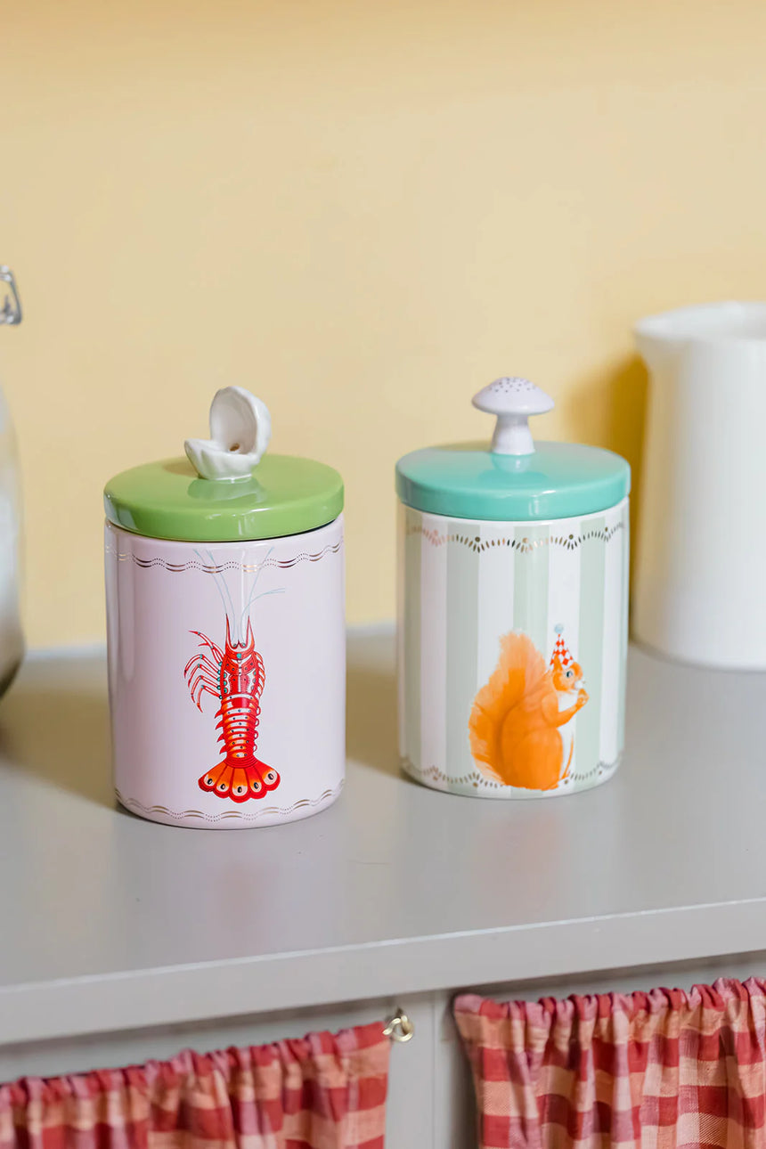 Yvonne Ellen Round Storage Jar, Squirrel