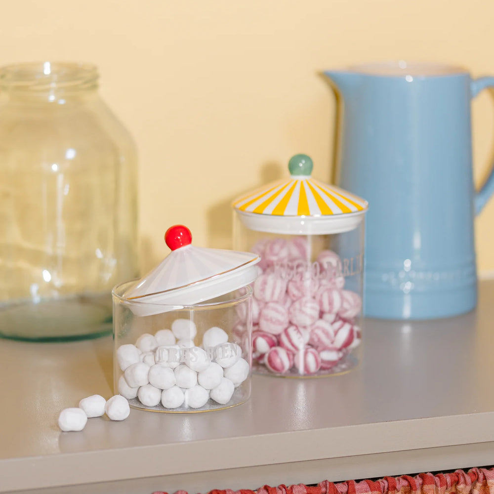 Yvonne Ellen Medium Glass Storage Jar, Hello Darling