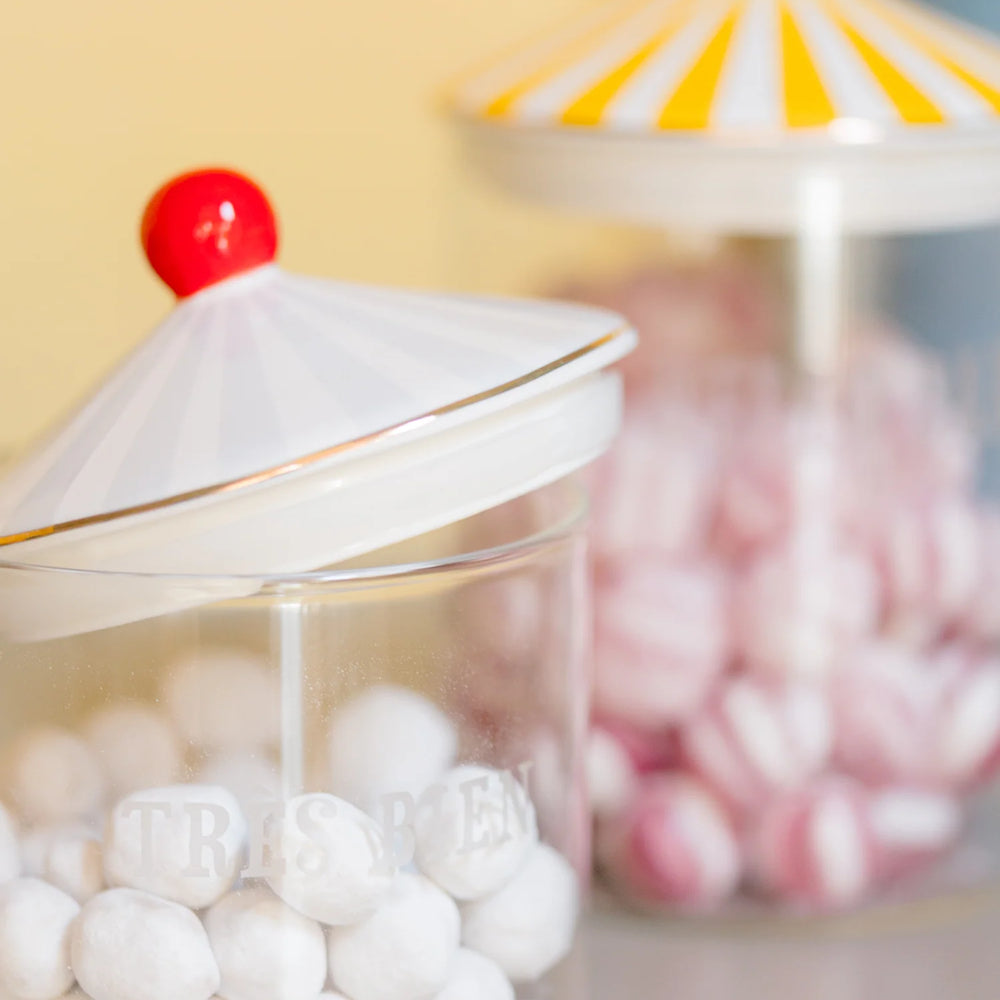 Yvonne Ellen Medium Glass Storage Jar, Hello Darling