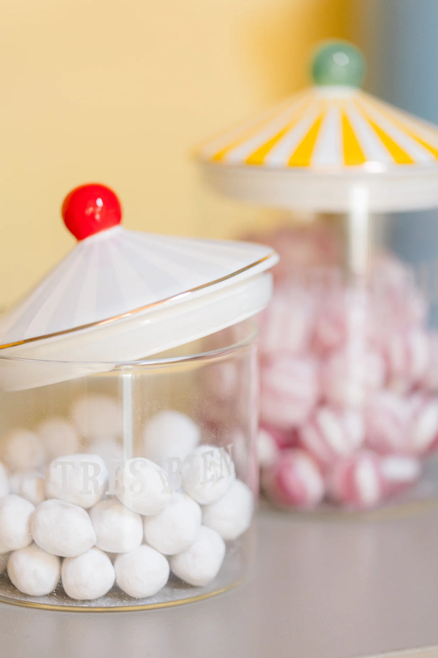 Yvonne Ellen Medium Glass Storage Jar, Hello Darling