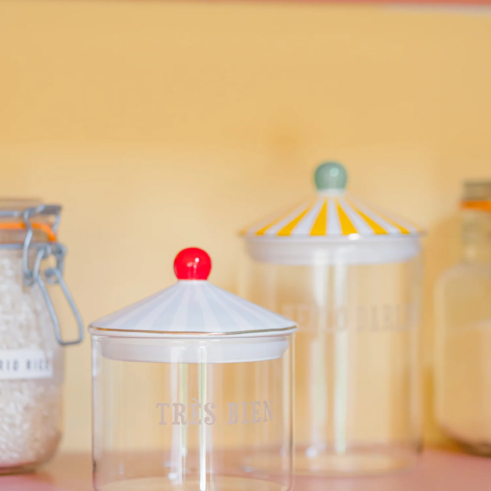 Yvonne Ellen Medium Glass Storage Jar, Hello Darling