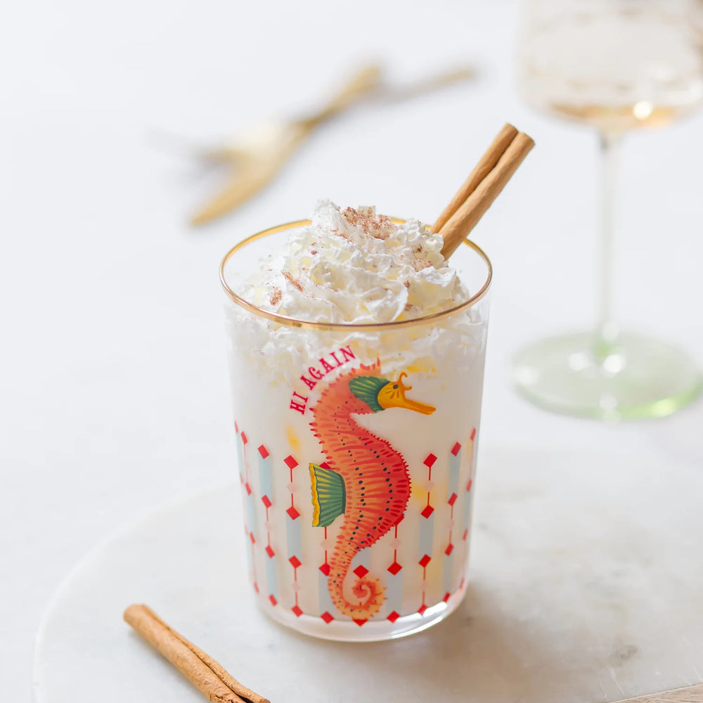 Yvonne Ellen Hi Ball Glass, Seahorse