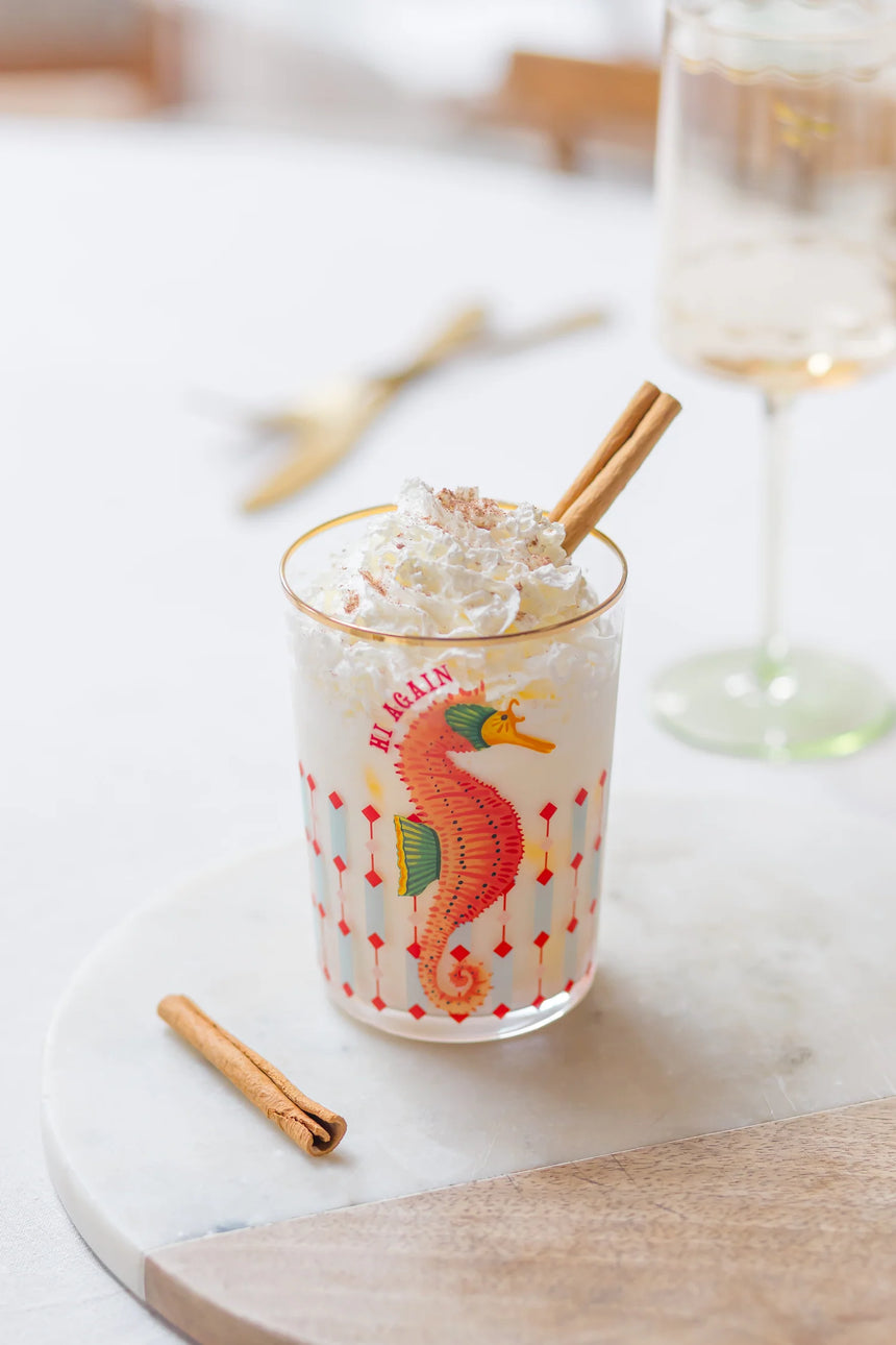 Yvonne Ellen Hi Ball Glass, Seahorse