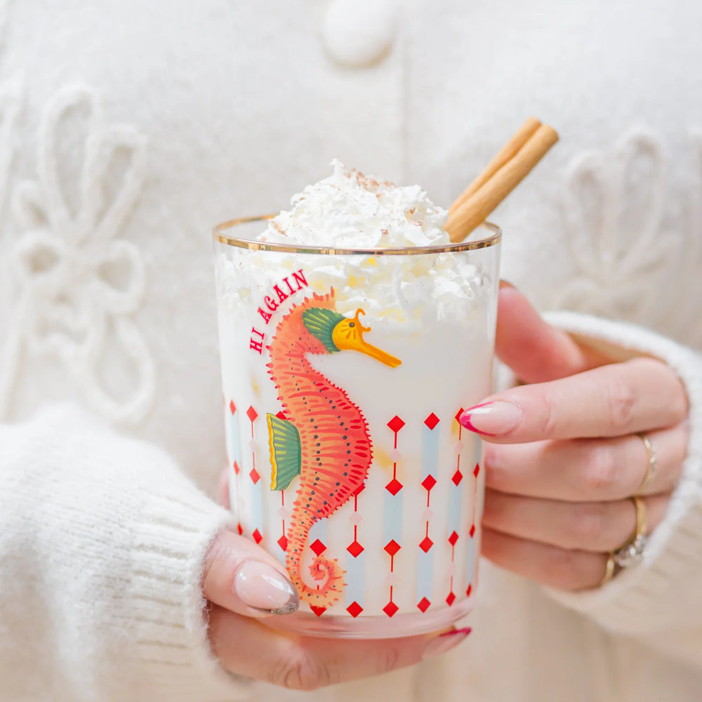 Yvonne Ellen Hi Ball Glass, Seahorse