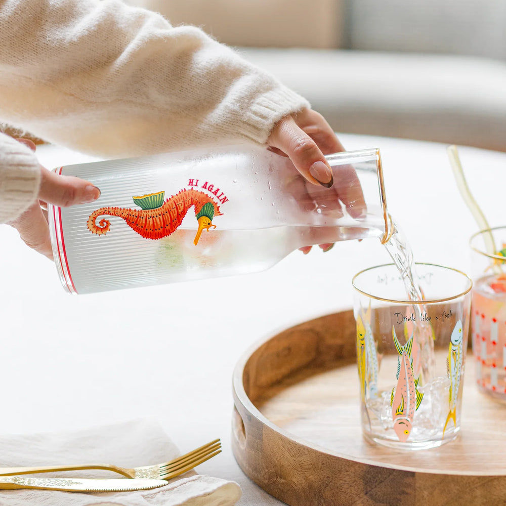 Yvonne Ellen Hi Ball Glass Fishes