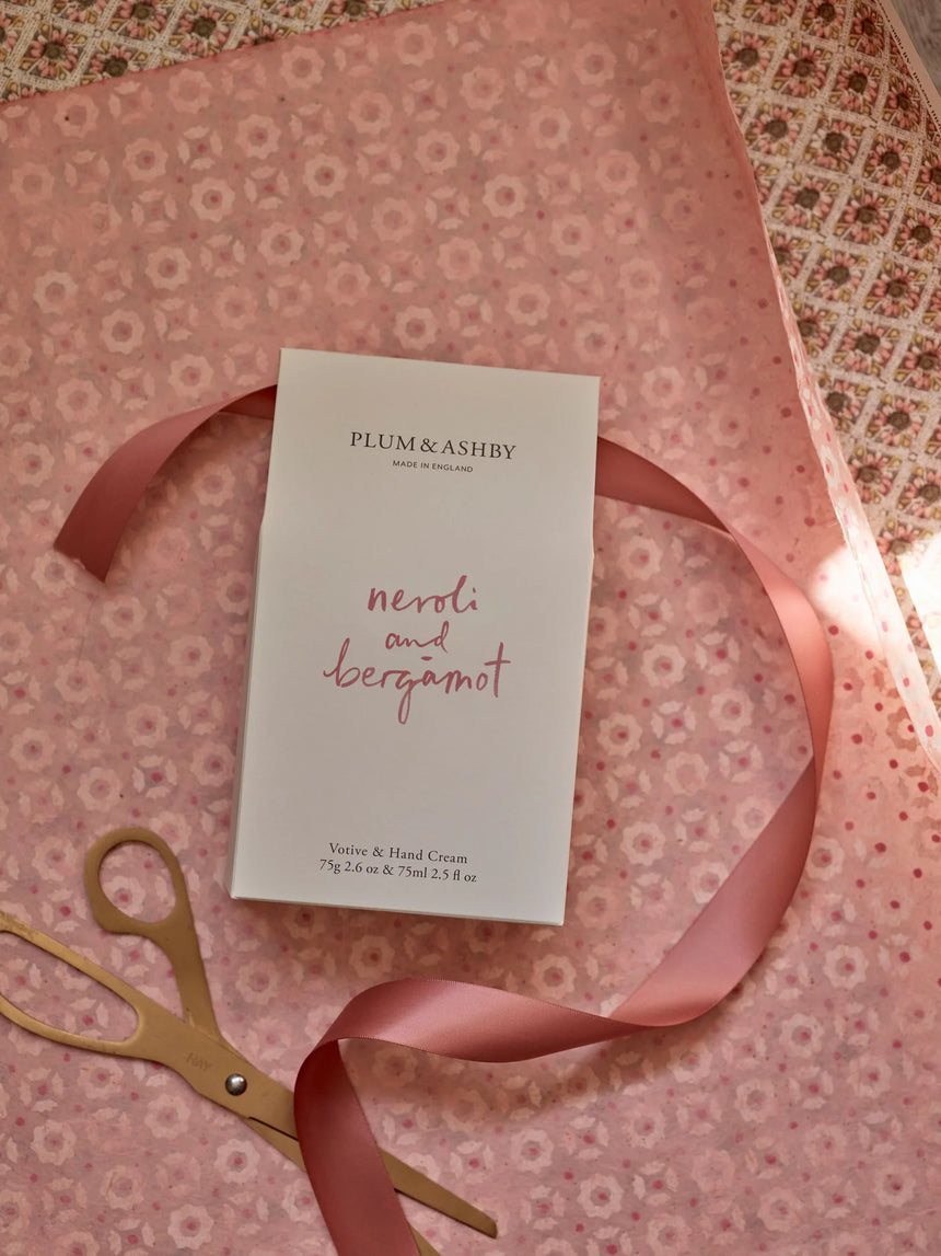 Plum & Ashby Neroli  & Bergamot Votive & Hand Cream Gift Set