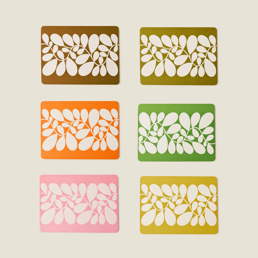 Orla Kiely Sycamore Stripe Placemats (Set Of 6 )