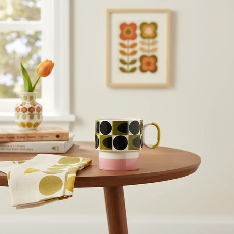 Mug with a pattern on a white background