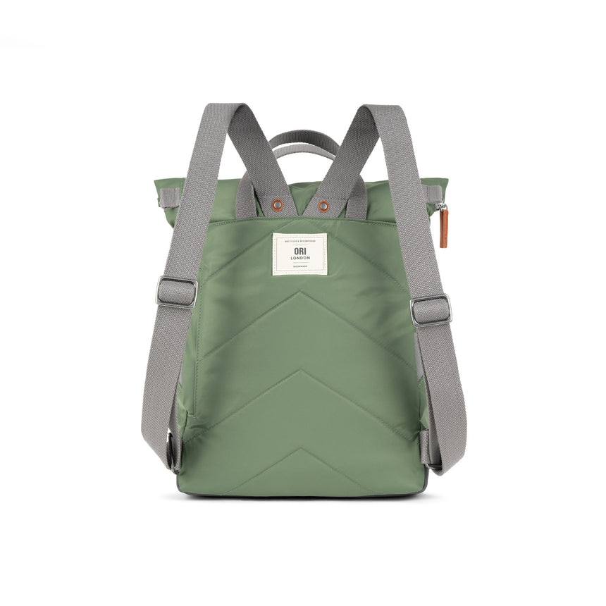 Roka London Canfield B Medium Sustainable Nylon Rucksack, Granite