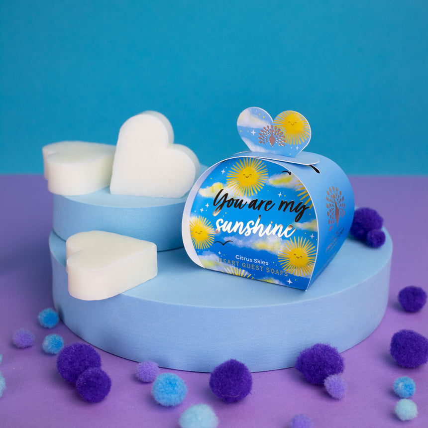 The English Soap Company Occasion, Mini Heart Soaps You Are My Sunshine