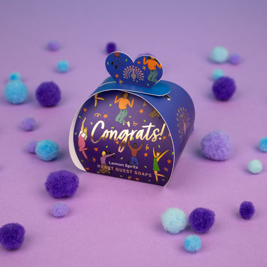 The English Soap Company Occasion, Mini Heart Soaps Congrats