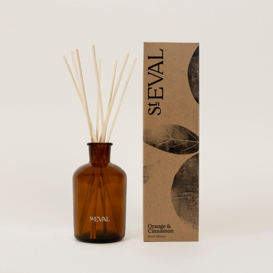 St Eval Reed Diffuser, Orange & Cinnamon
