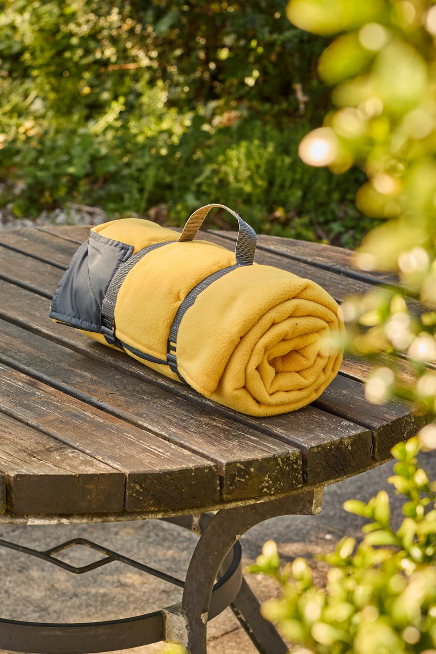 Tweedmill Fleece Picnic Rug Roll, Custard