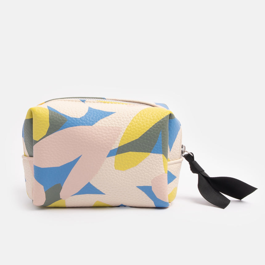 Caroline Gardner Mini Cube Cosmetic Bag, Confetti Hearts