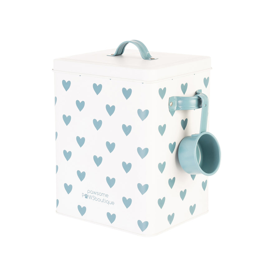 Pawsome Boutique Pet Food Storage Tin, Hearts