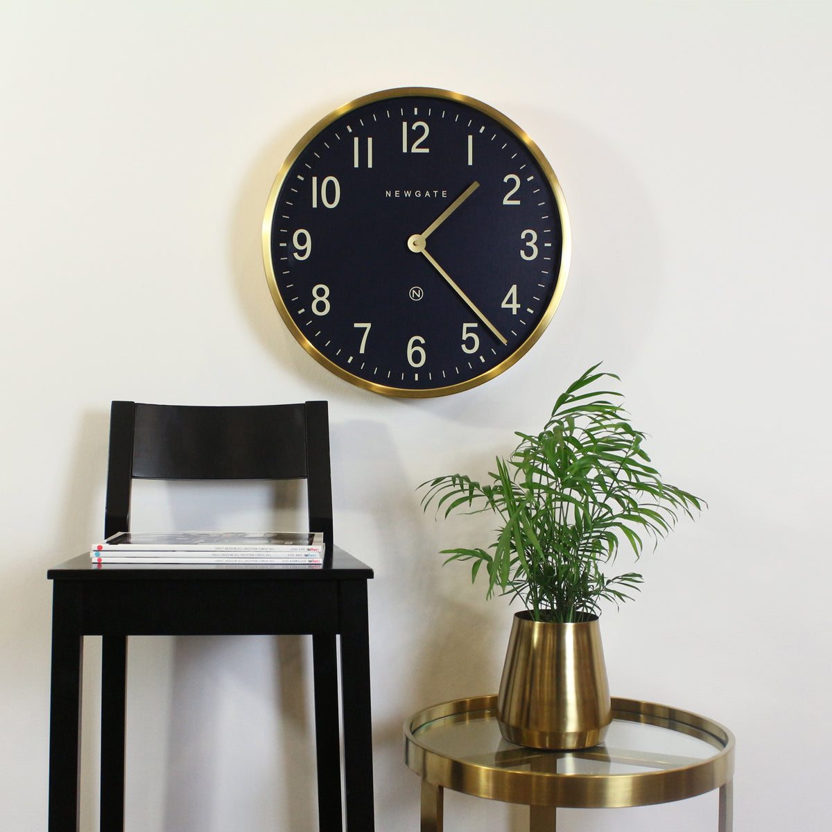 Newgate Mr Edwards Wall Clock, Radial Brass