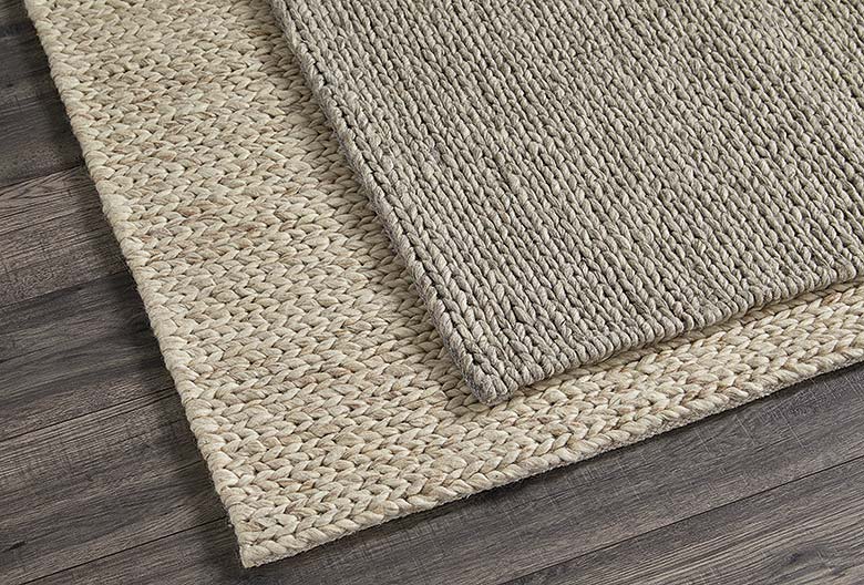 Walton & Co Plait Wool Rug, Natural