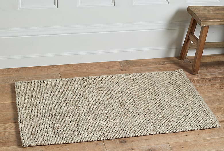 Walton & Co Plait Wool Rug, Natural