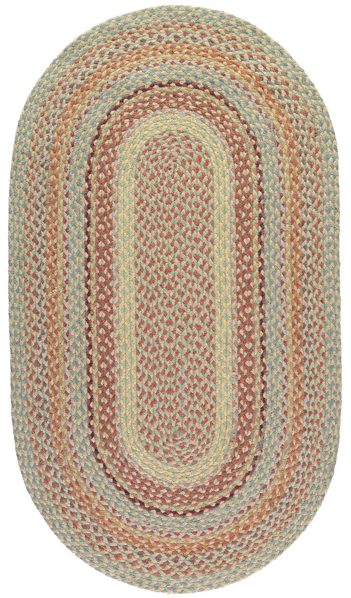 The Braided Rug Company Oval Jute Rug, Pampas