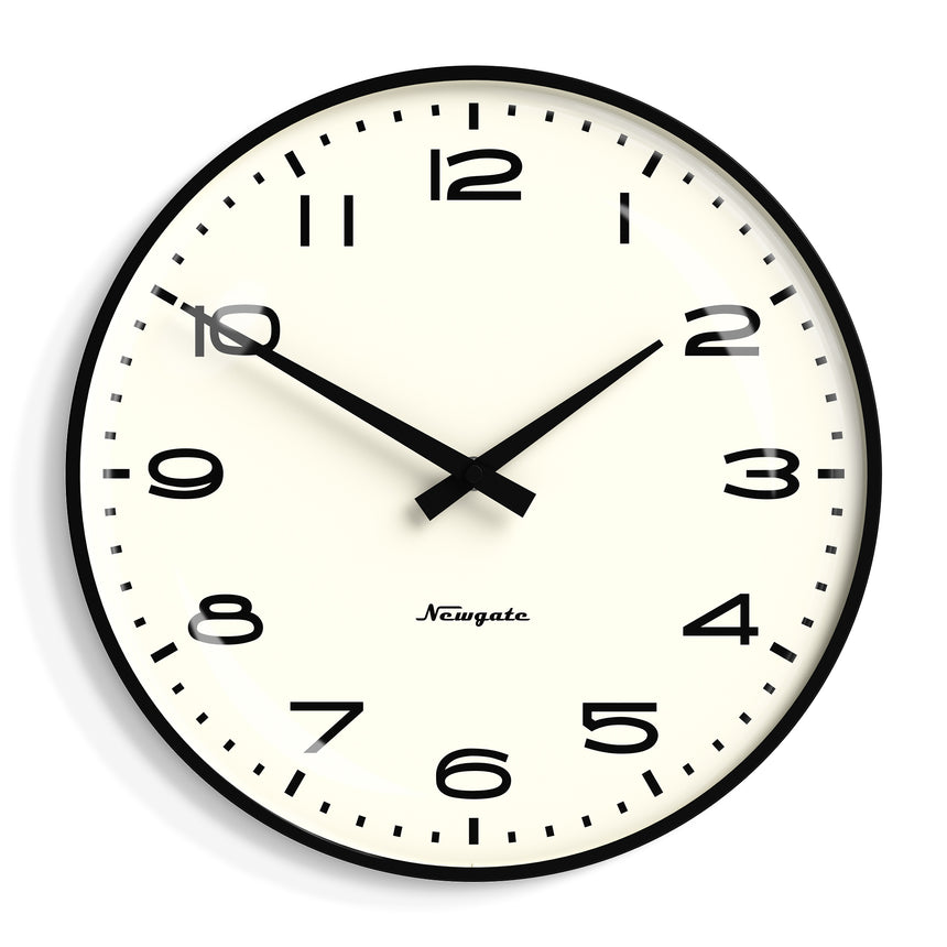 Newgate Radio City Wall Clock, Black