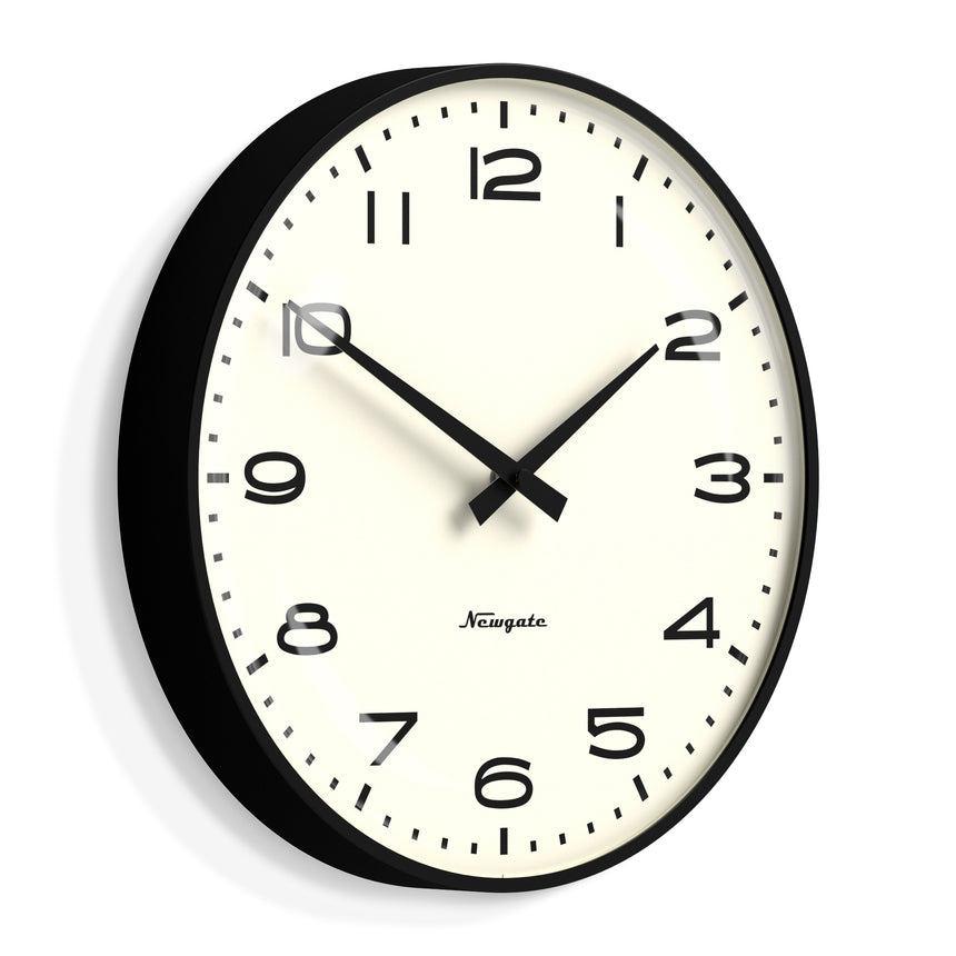 Newgate Radio City Wall Clock, Black