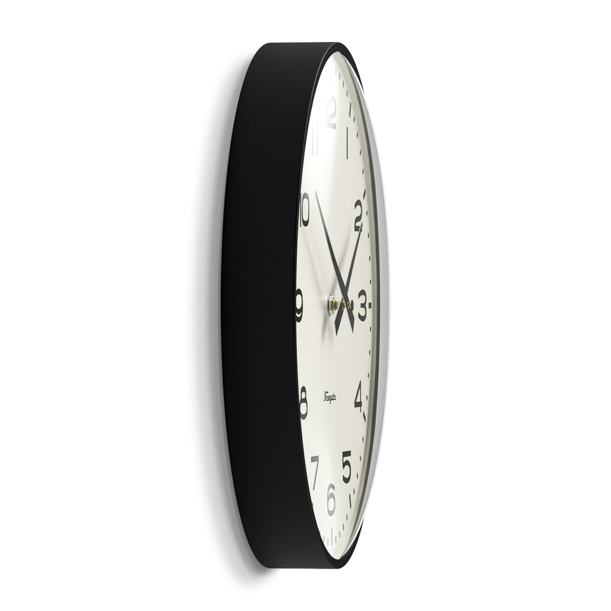 Newgate Radio City Wall Clock, Black