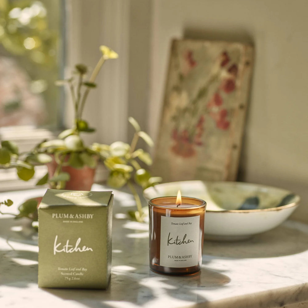 Plum & Ashby Scented Kitchen, Tomato Leaf & Bay Scented Votive