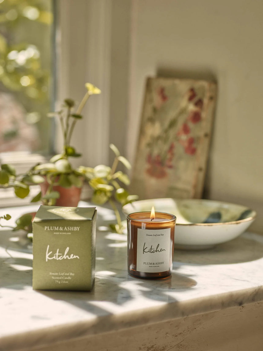 Plum & Ashby Scented Kitchen, Tomato Leaf & Bay Scented Votive