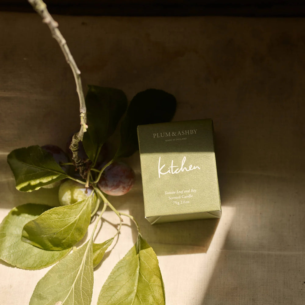 Plum & Ashby Scented Kitchen, Tomato Leaf & Bay Scented Votive