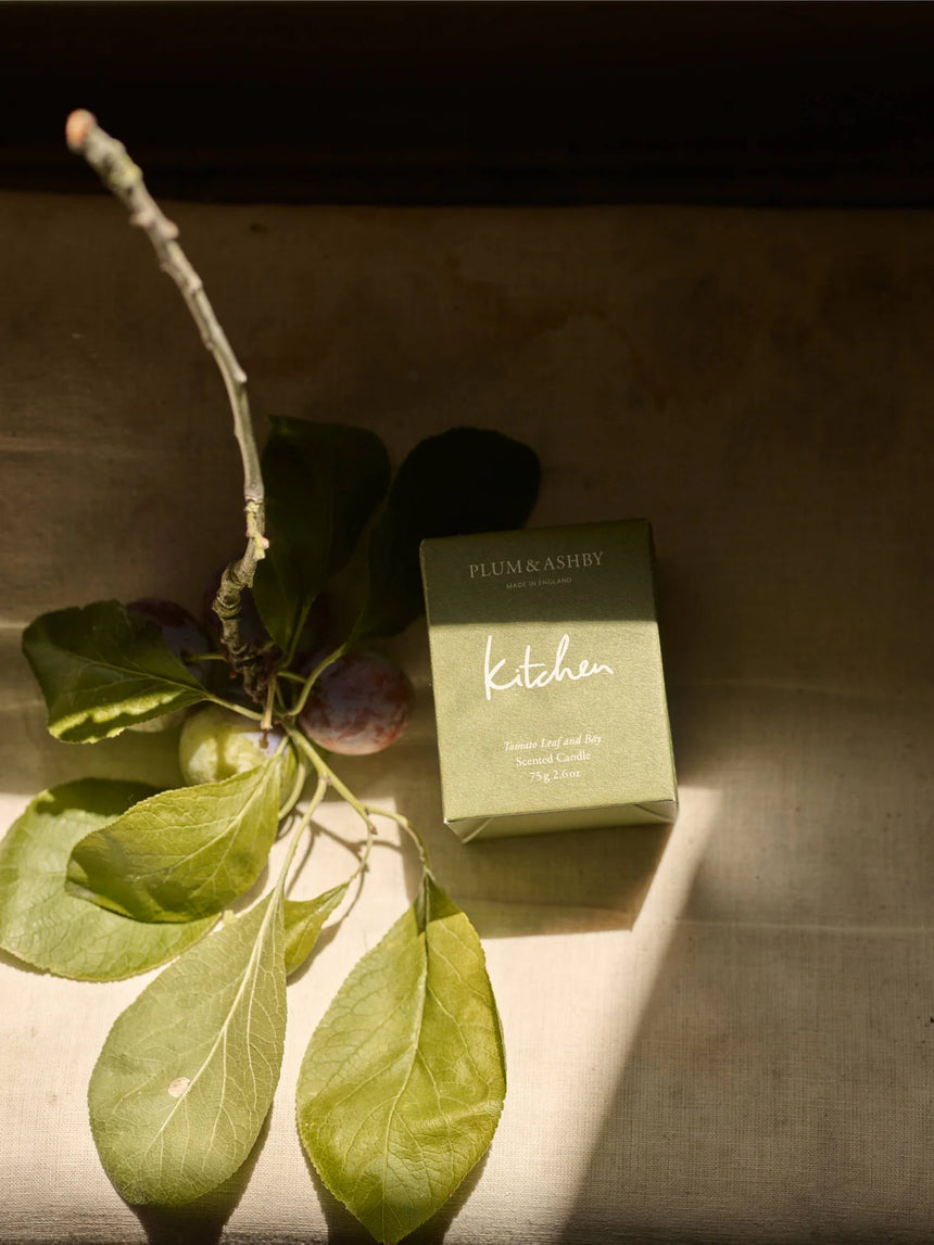 Plum & Ashby Scented Kitchen, Tomato Leaf & Bay Scented Votive